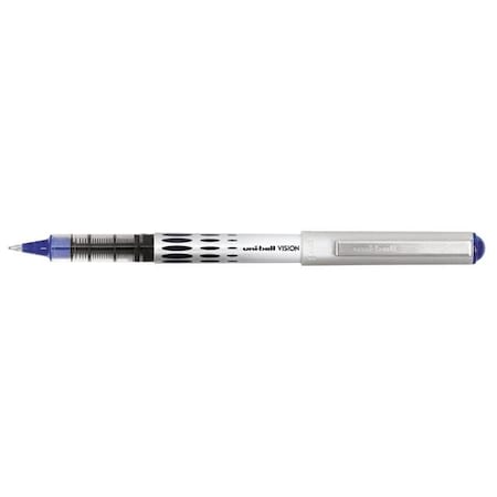 Uni-Ball Uni-ball 002826 Vision Waterproof Rollerball Pen; 0.5 Mm. Micro Tip; Blue 2826